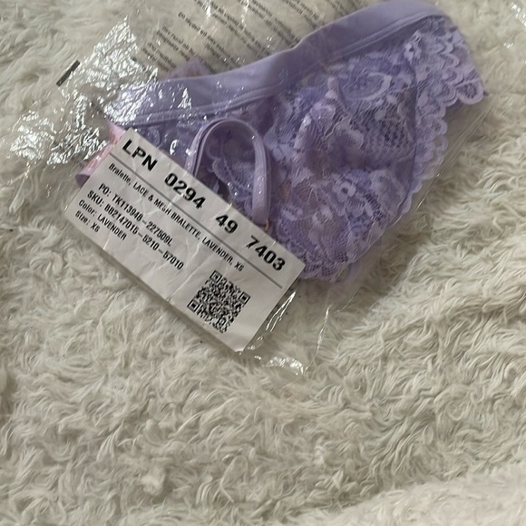 Savage X Fenty Purple Lace Bralette with Adjustable Straps - Picture 9 of 12